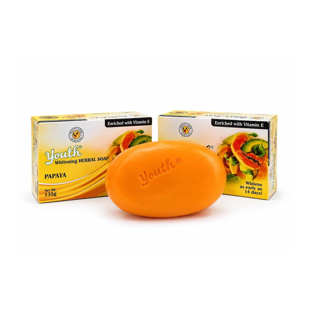 Youth Papaya Whitening Herbal Soap – 135g